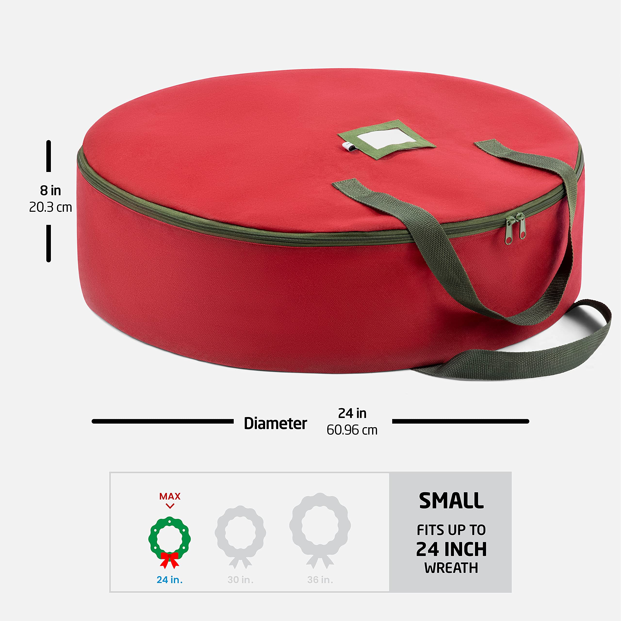 Hearth Harbor Wreath Storage Container Hard Shell Christmas