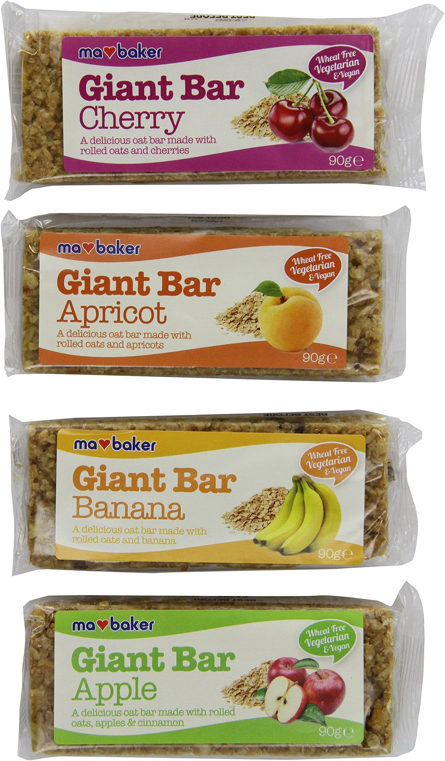 Ma Baker Giant Mixed Fruit Bars 90 g (Pack of 20)