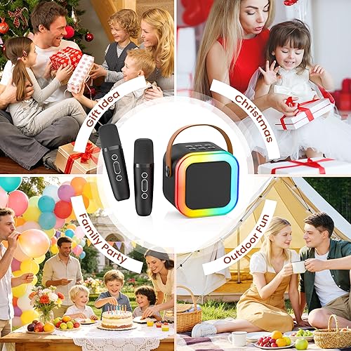 Miniatura 2 de Mini máquina de karaoke para niños y adultos, 2026, los mejores regalos de cumpleaños para niñas y niños de 3, 4, 5, 6, 7, 8 años, juguetes para