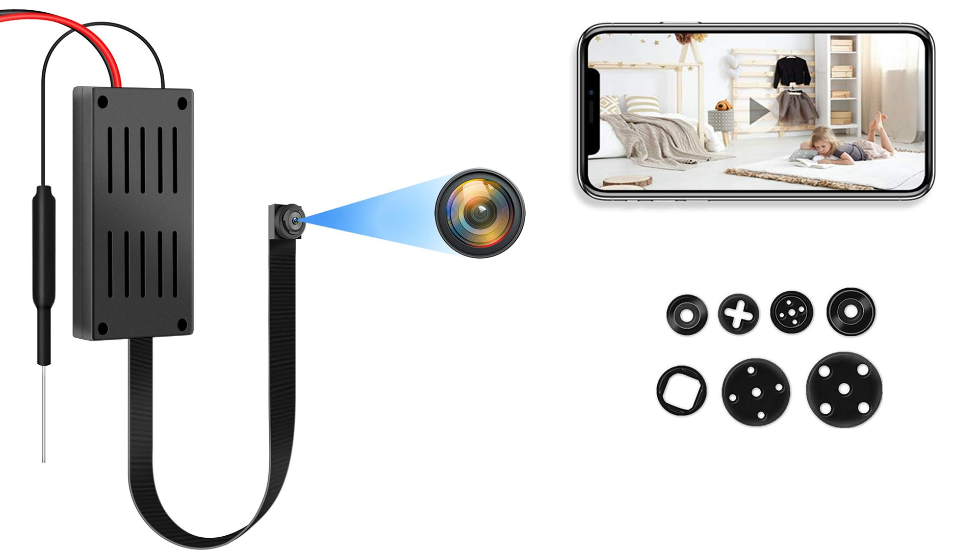 Amazon.co.jp: Wi-Fi 超小型カメラ 隠しスパイカメラ 長時間録画録音