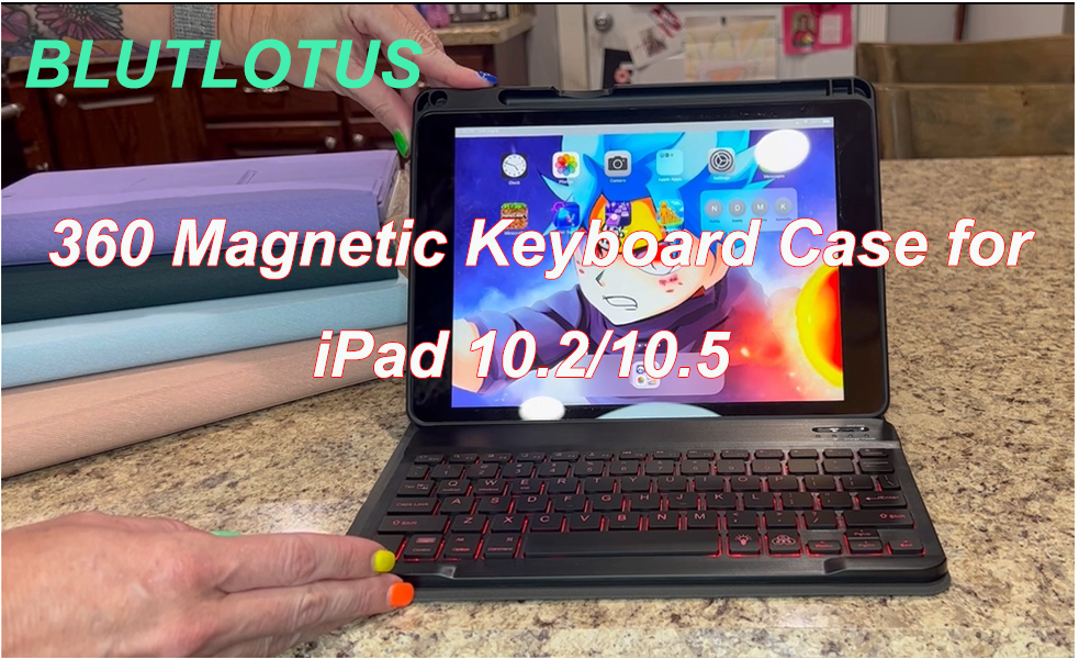 Keyboard Case for iPad 9th/8th/7th Generation 10.2 inch, 360