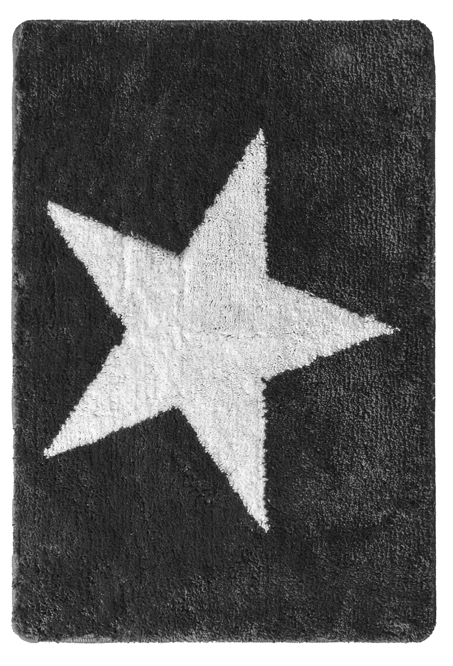 RIDDER Badezimmerteppich Star grau 60x90 cm