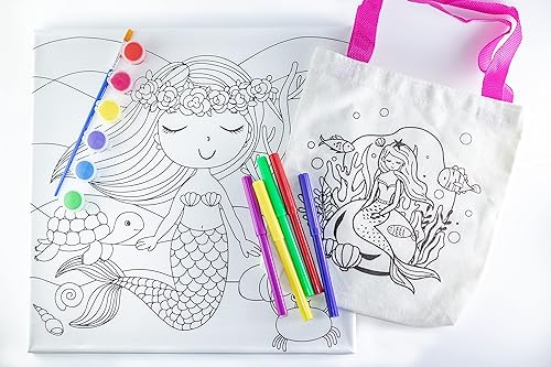 ELATAM CREATIONS Kit de manualidades de sirena mágica para niños, juego creativo con 2 proyectos atractivos para los amantes de las sirenas, incluye