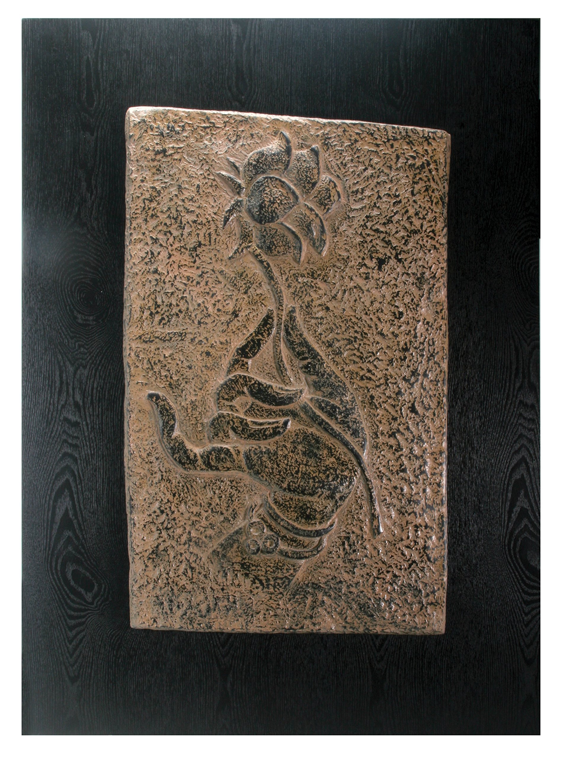 Lotus Flower In Hand Wall Plaque Display