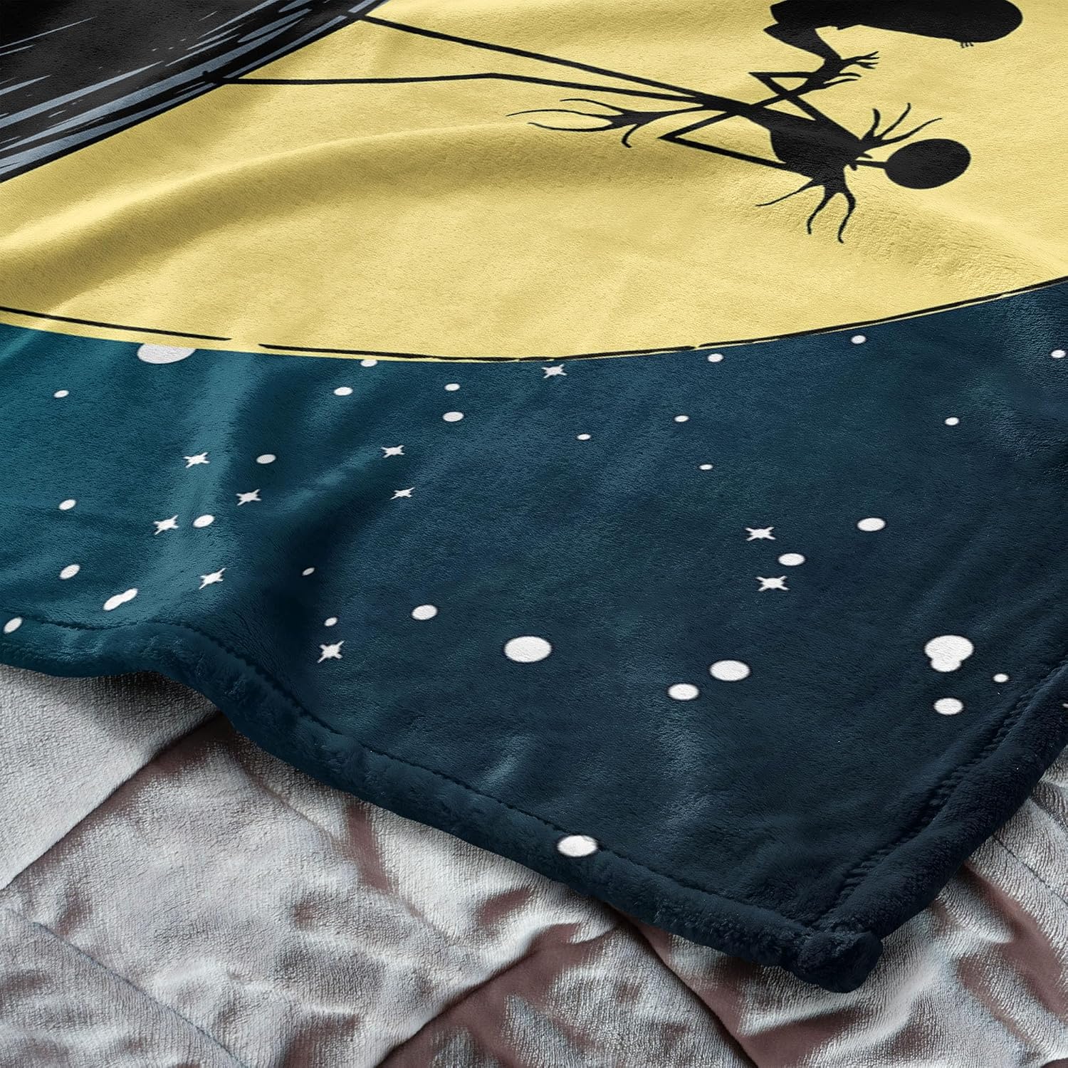 Disney Nightmare Before Christmas Starry Night Silk Touch Throw Blanket, 60x80 inches