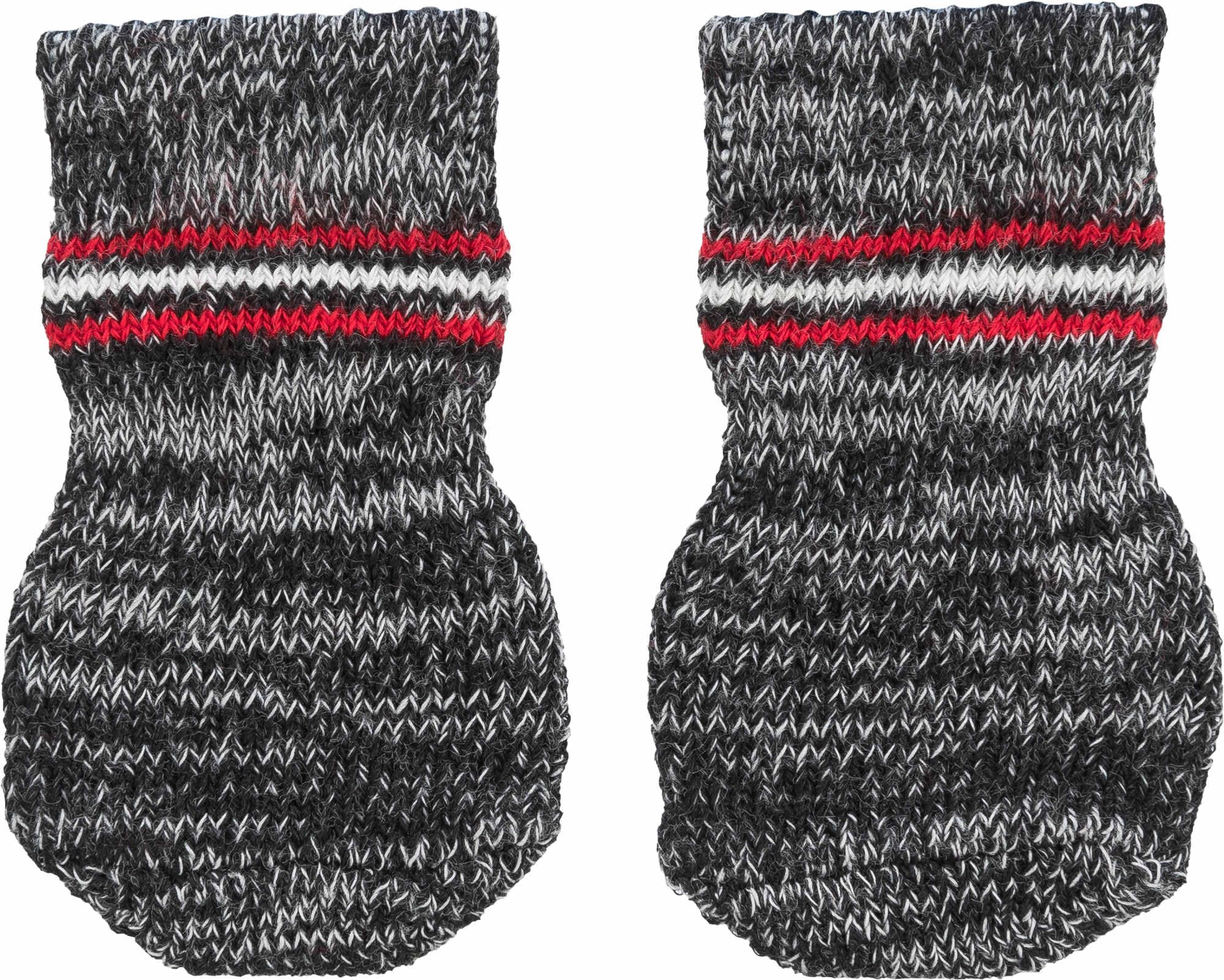 Trixie Dog Socks Non-Slip XXS-Xs 2Pcs Grey