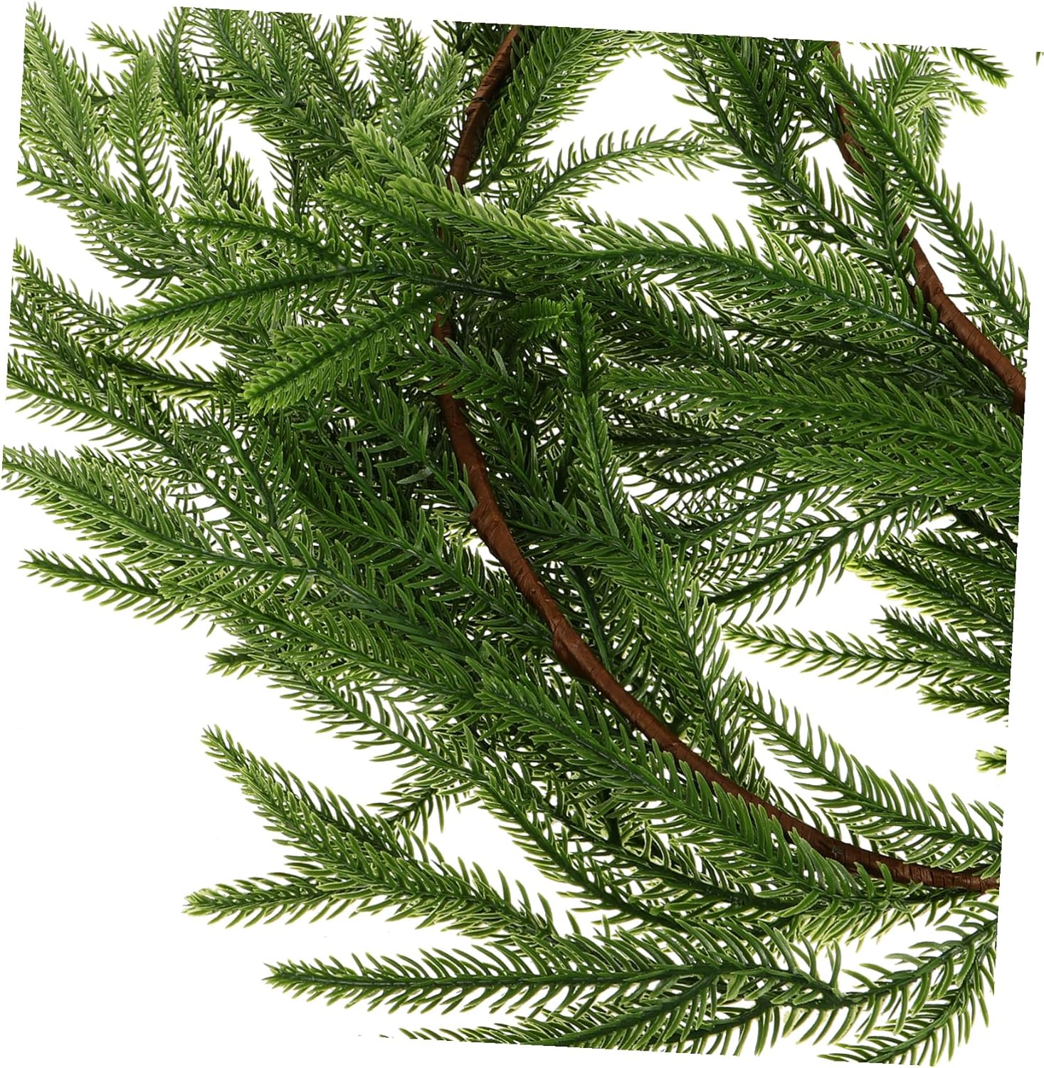 Realistic Artificial Pine Needle Garland Lifelike Greenery Xmas Decor Pine Garland for Wreath Making and Mantle Decoration for Holiday Fireplace and Table Ornament