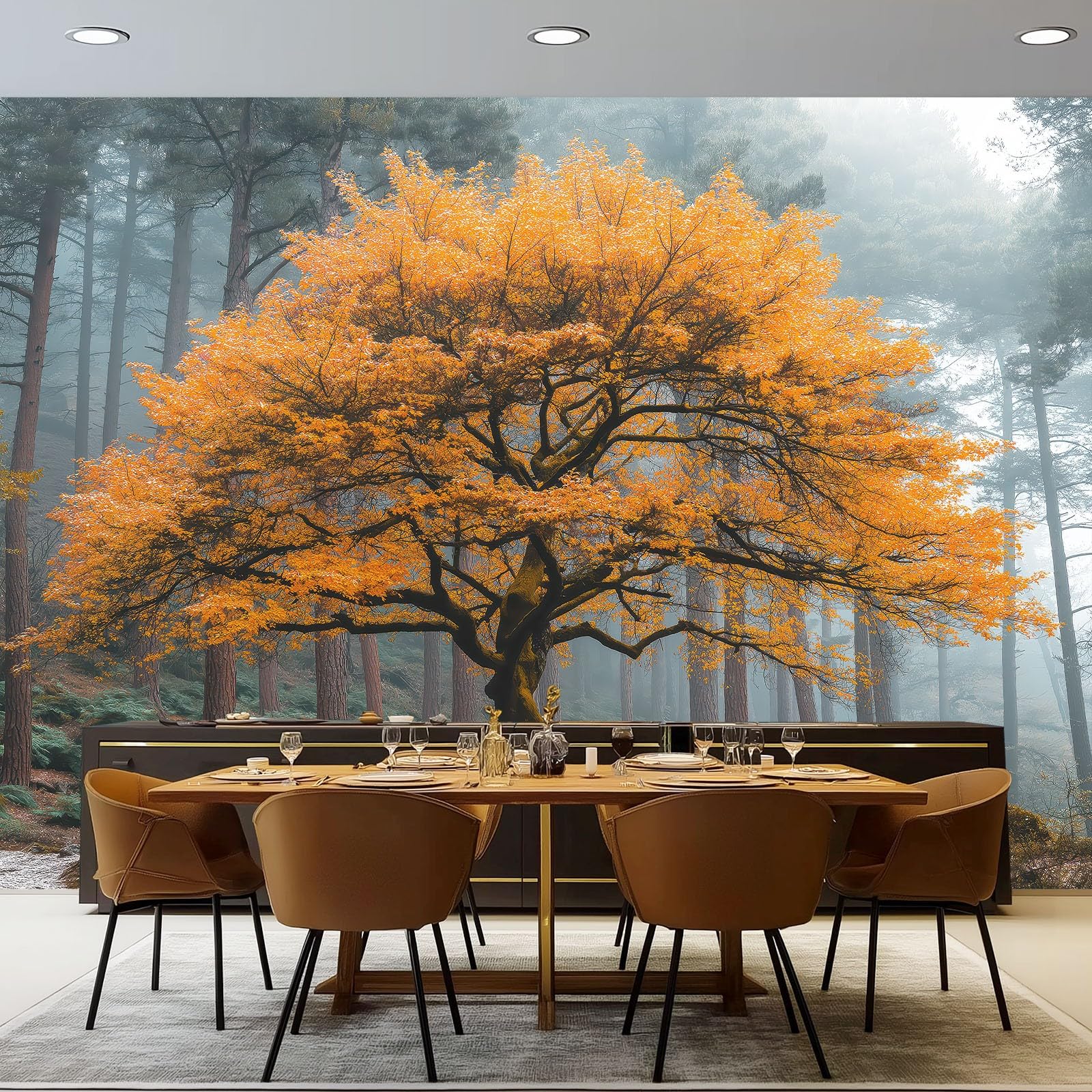 Verträumtes Landhaus Style Wandtapete, 400x280 cm (W x H)