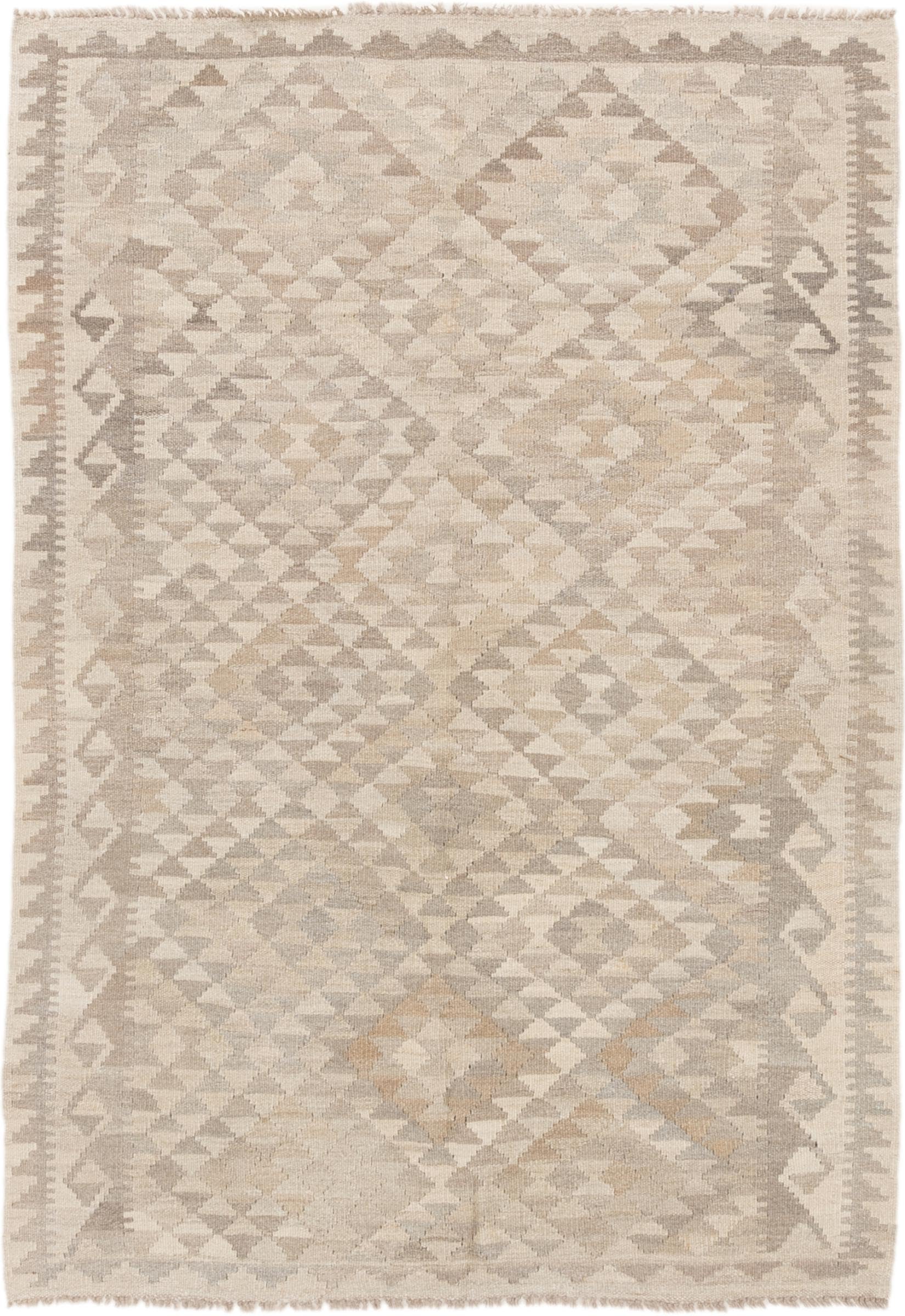 Tapis d'orient Kilim Afghan Heritage en laine tissée main 123x180 d'exception