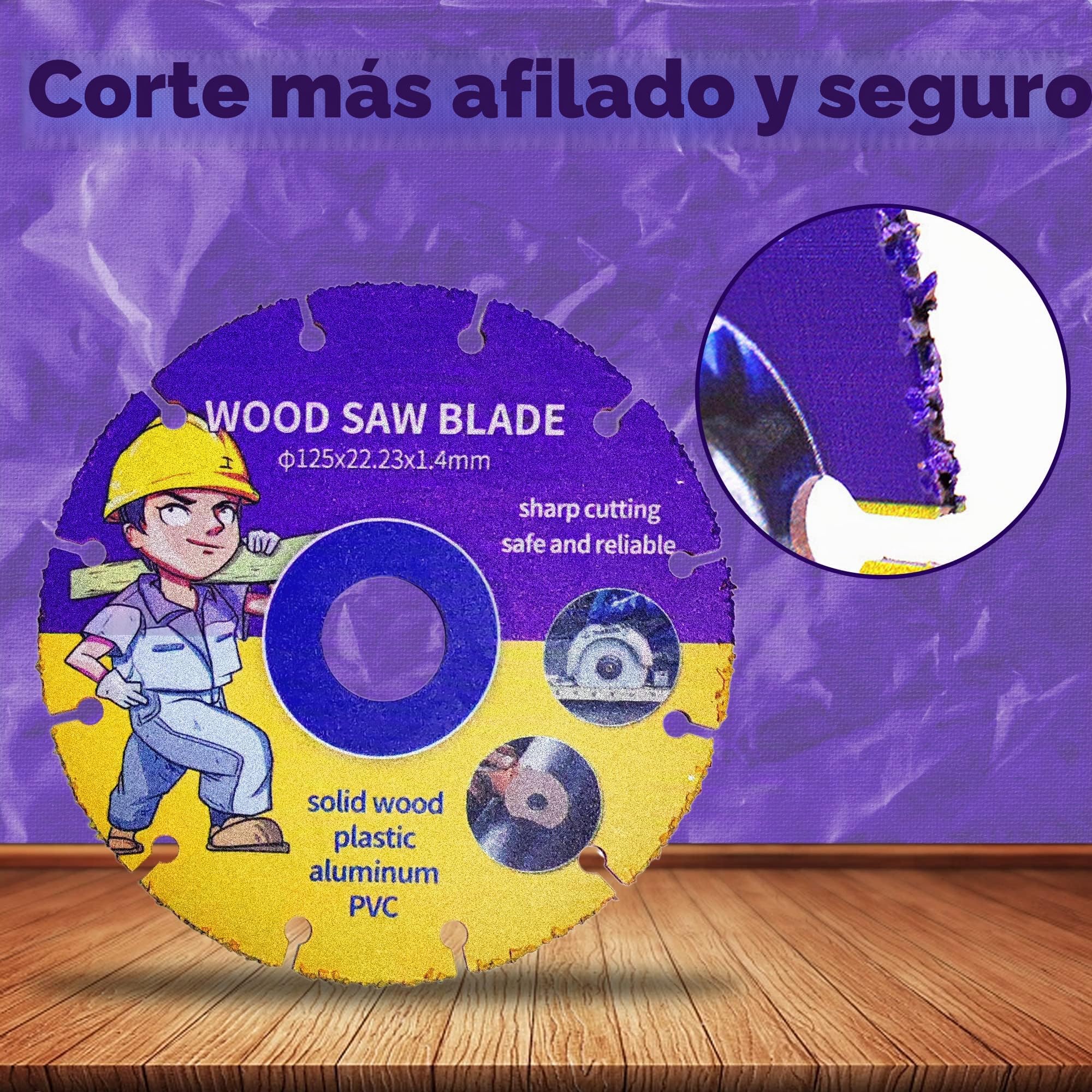 Disco de corte para madera 125 mm carburo multi rueda hoja de sierra circular flexible para amoladora angular