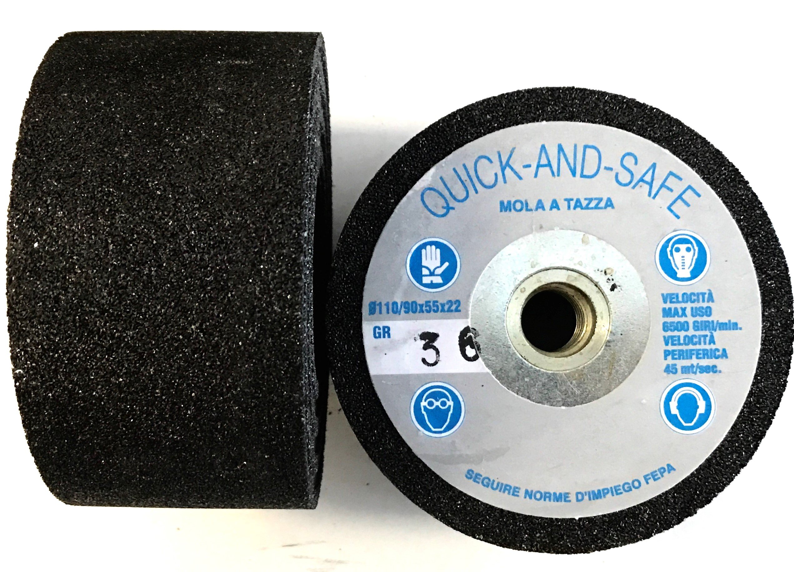 4" Green Silicon Carbide Grinding Stone Grit 36