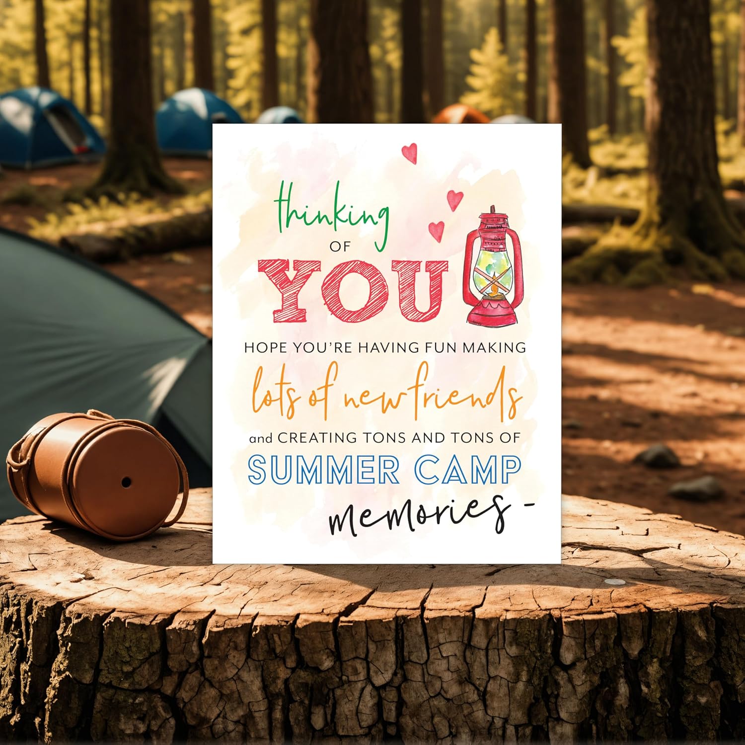 Cards for Kids at Sleepaway Camp Essentials for Girls, Boy's 6 Pk Camp Notes from Parents, Letters from Home, I Miss You Notes from Mom, Summer Stationery from Grandma, Notecards of Encouragement