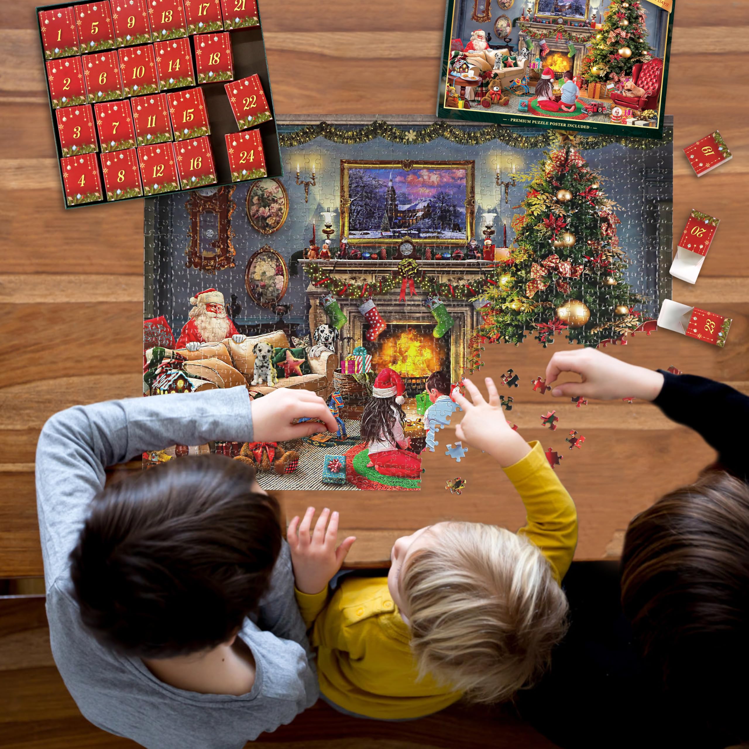 Puzzle De Noël Calendrier De L'Avent 2025, Puzzles De Noël Pour Enfants Et Adultes - Calendrier