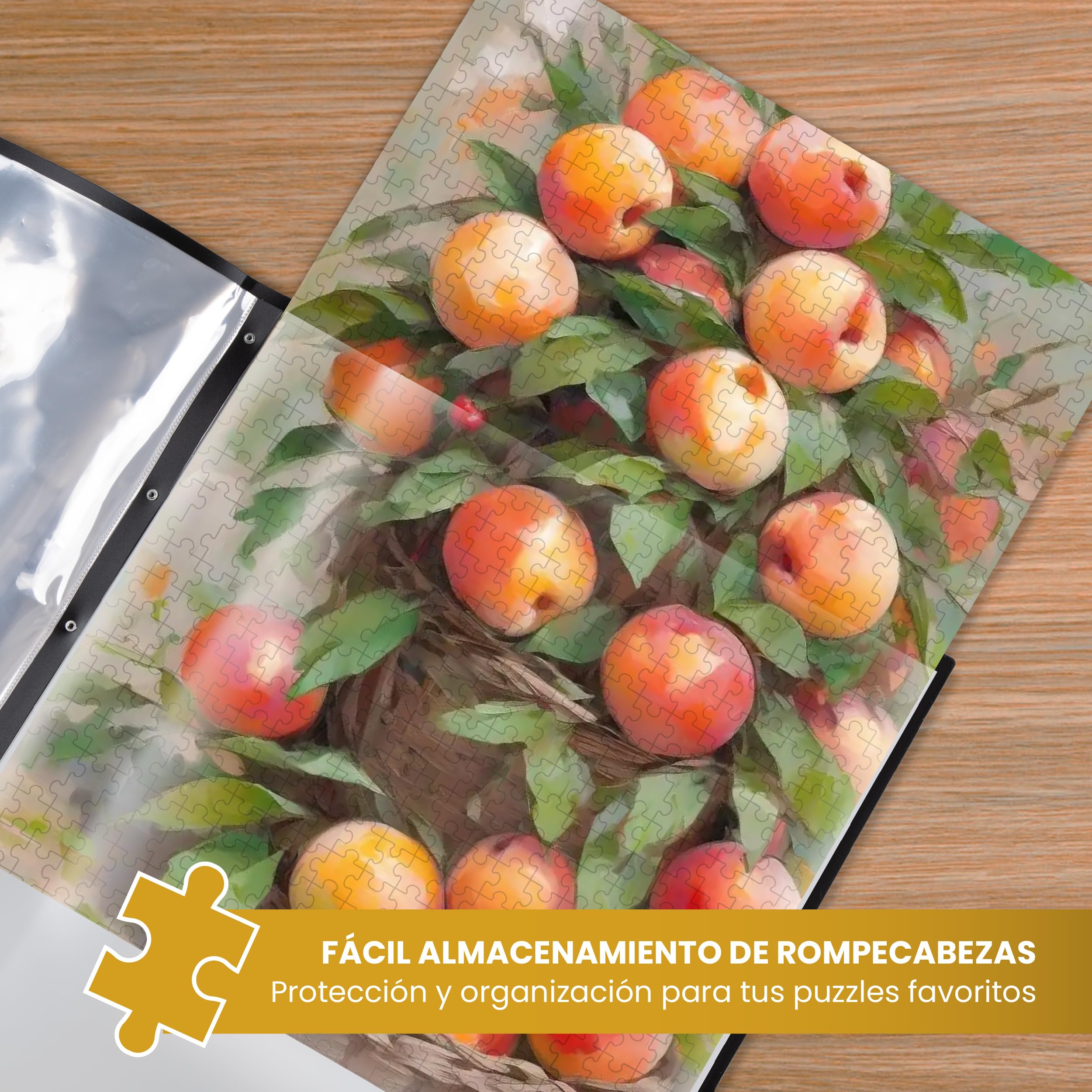Guarda Puzzle Profesional – Álbum Carpeta Puzzle 1000 Piezas – 20 Fundas De PP para Enmarcar Puzzles – Protección Contra Polvo y Agua – Perfecto para Coleccionistas