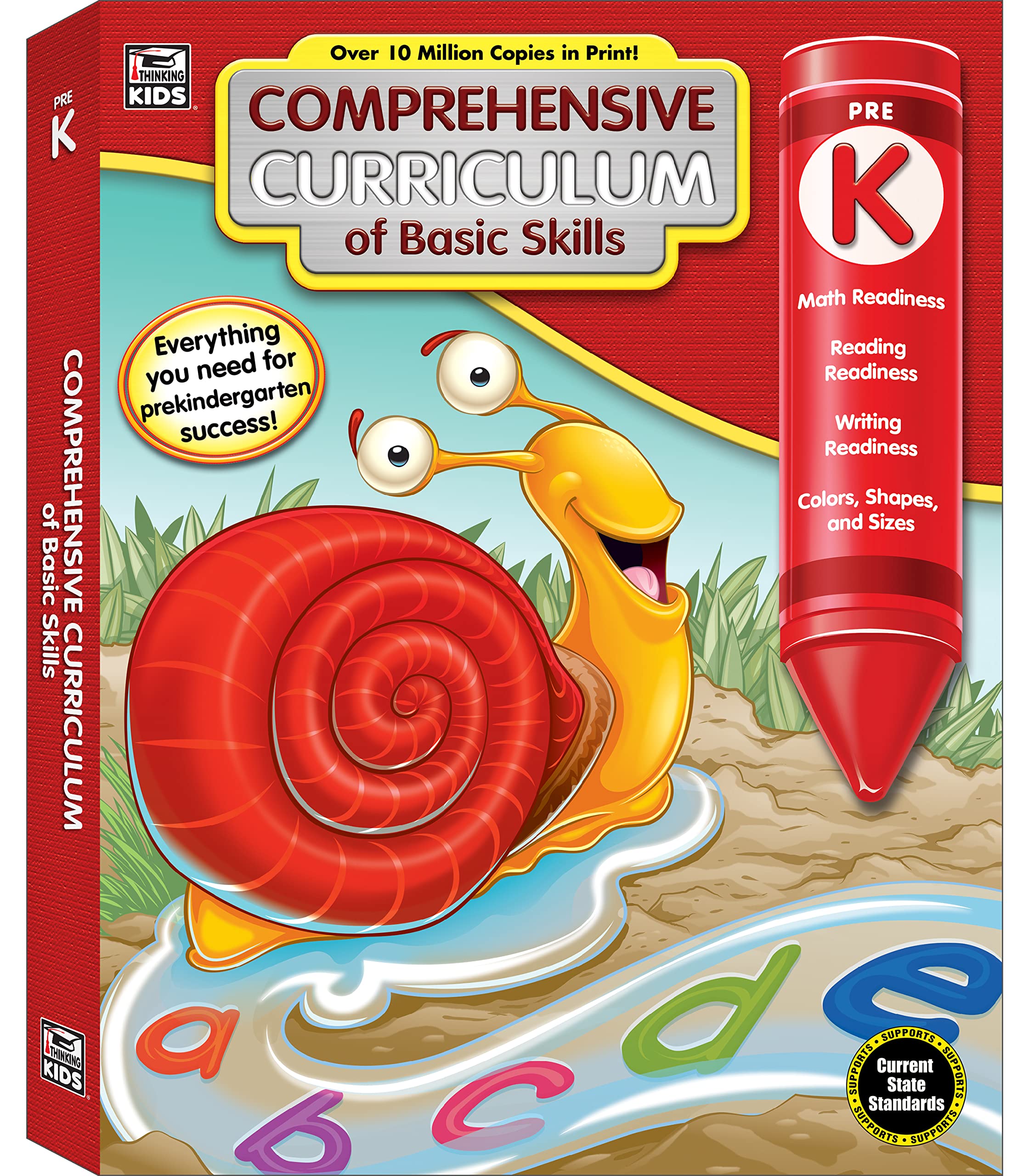 Carson Dellosa Comprehensive Curriculum of Basic Skills Preschool Workbook, Toddler Activity Book With Alphabet, Colors, Shapes, Counting, Phonics, and Pre Writing Practice Paperback – March 17, 2016