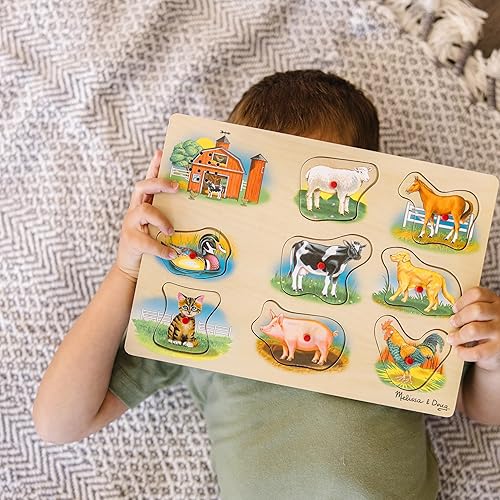 Miniatura 8 de Rompecabezas de granja con sonido de Melissa  Doug rompecabezas Farm Sound Puzzle Multicolor