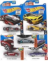 Hot Wheels Muscle Car Madness 5-Pack Diecast Bundle: Corvettes, Mustangs, Camaros, Chargers & More 1:64 Scale