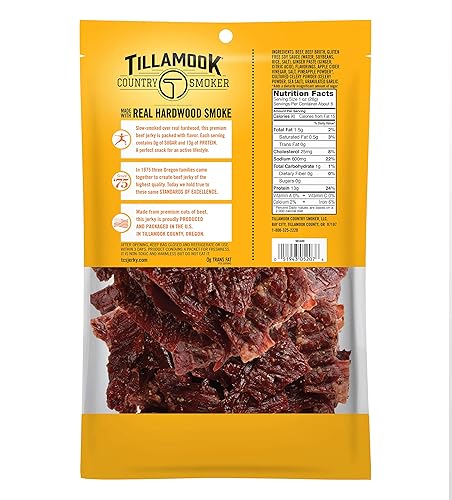 Miniatura 2 de Tillamook Country Smoker Cecina de carne de res sin azúcar apta para Keto Friendly con cero azúcar original 65 onzas
