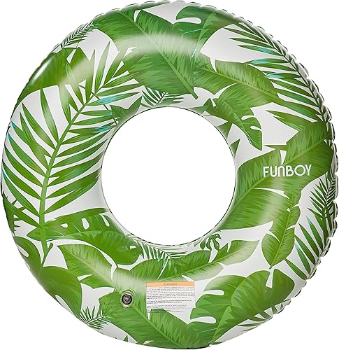 Miniatura 2 de FUNBOY - Flotador tubular inflable tamaño gigante con diseño de jungla tropical para fiestas de verano en la piscina y entretenimiento
