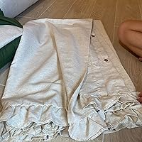 Vista 7 de Hemp Duvet Cover with Ruffles 1pc - only Duvet Cover (EU King 220x220 cm)