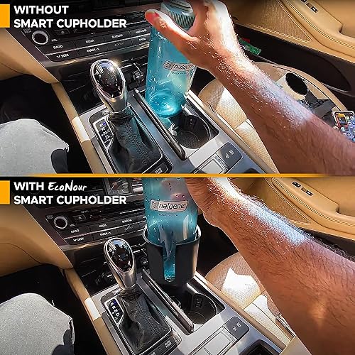 Miniatura 8 de EcoNour Expansor de portavasos para auto para guardar botellas hidráulicas (3240 oz), botellas de agua Yeti, Nalgene y Stanley  Soporte extensor de