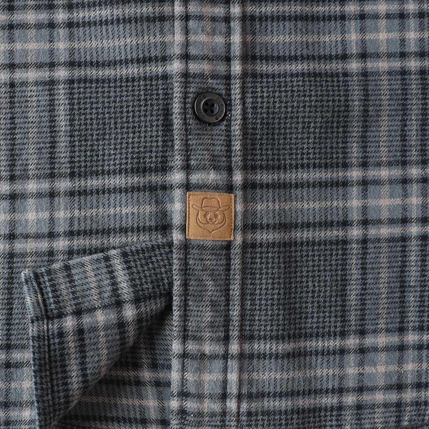 Dubinik®Mens Flannel Shirts Long Sleeve Flannel Shirt for Men Warm Casual Soft Cotton Button Down Plaid Mens Flannel Shirt - Image 5