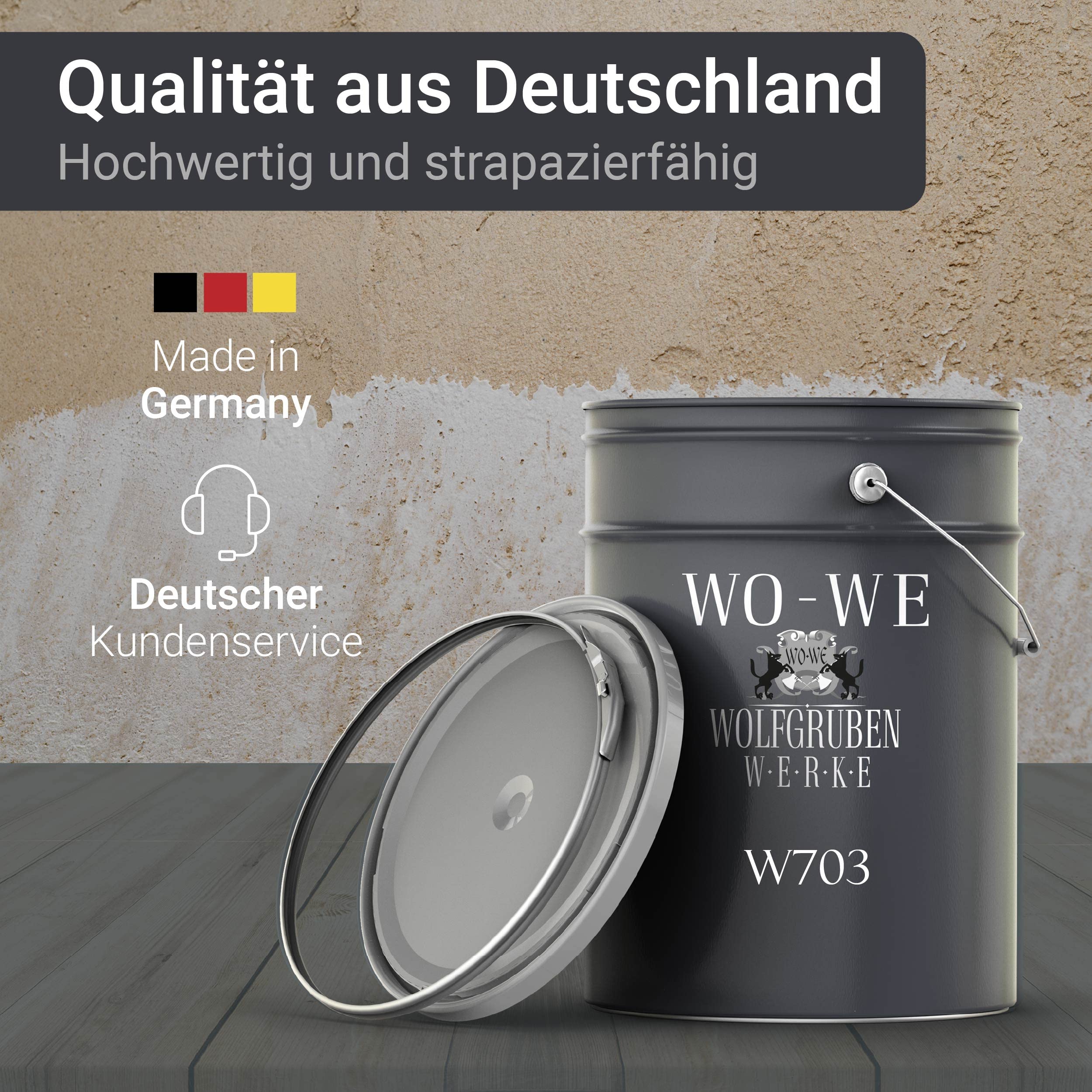 WO-WE Grundierung für Bodenfarbe Epoxidharz Bodenbeschichtung Primer Beton Haftgrund W703-5kg