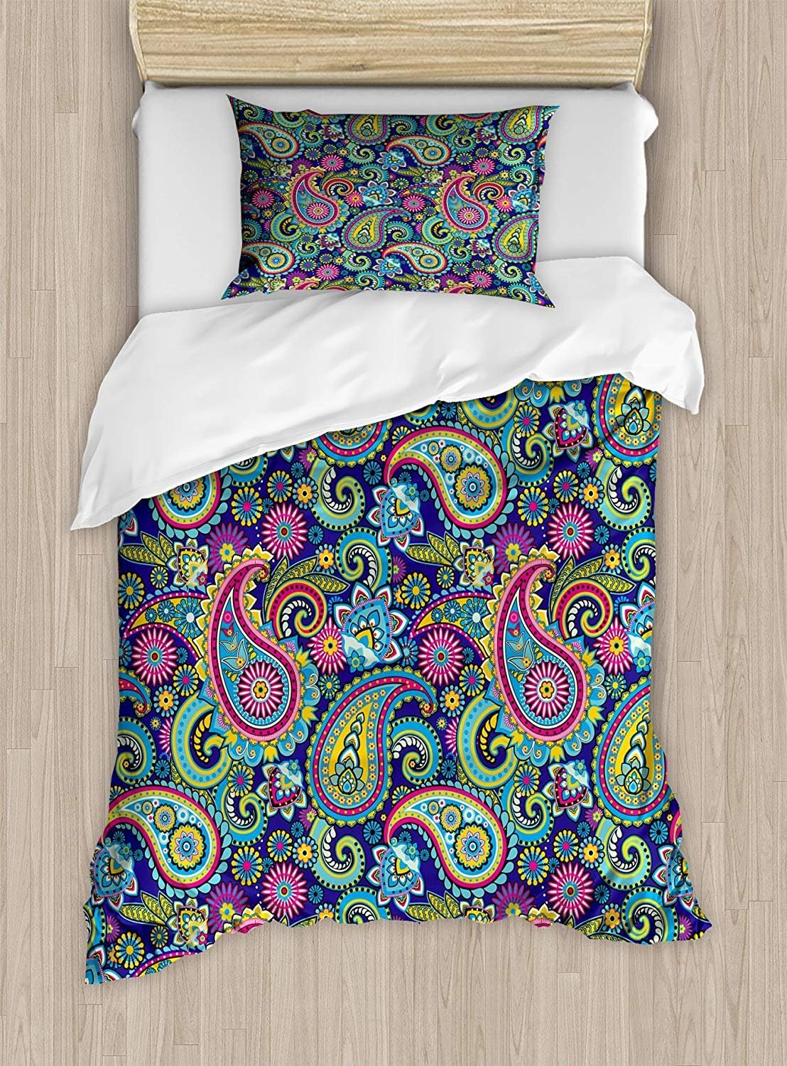 Bilagawa Twin XL Extra Long Bedding Set,Navy and Blush