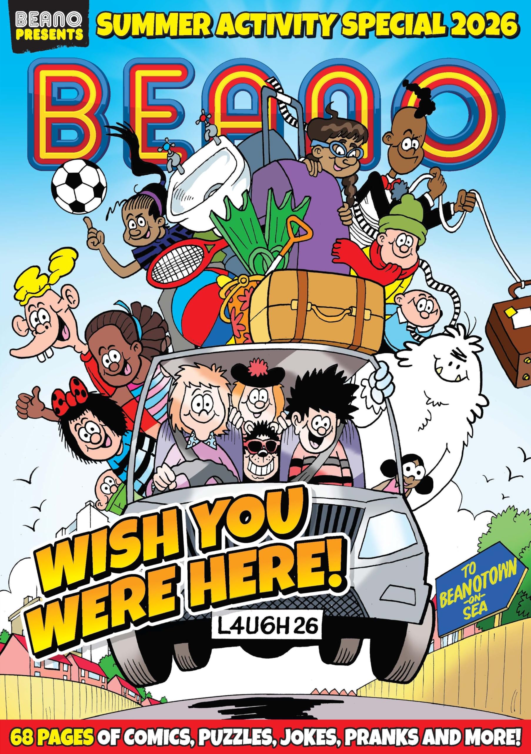 Beano Summer Activity Special 2026 – 68 pages of comics, chaos & summer fun!