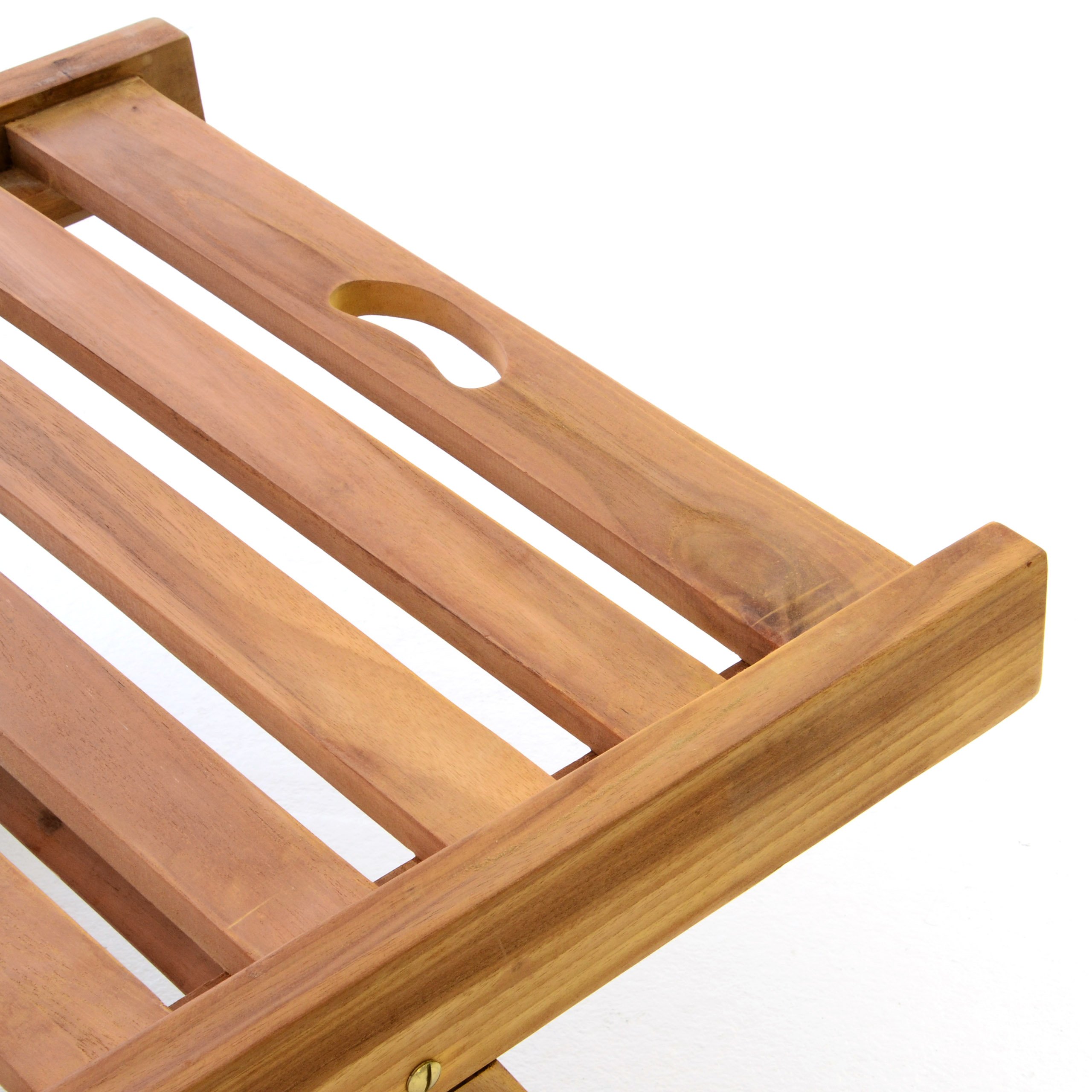 Divero klappbare Sonnenliege ESTEPONA aus Teak Holz, behandelt - Farbe: Braun