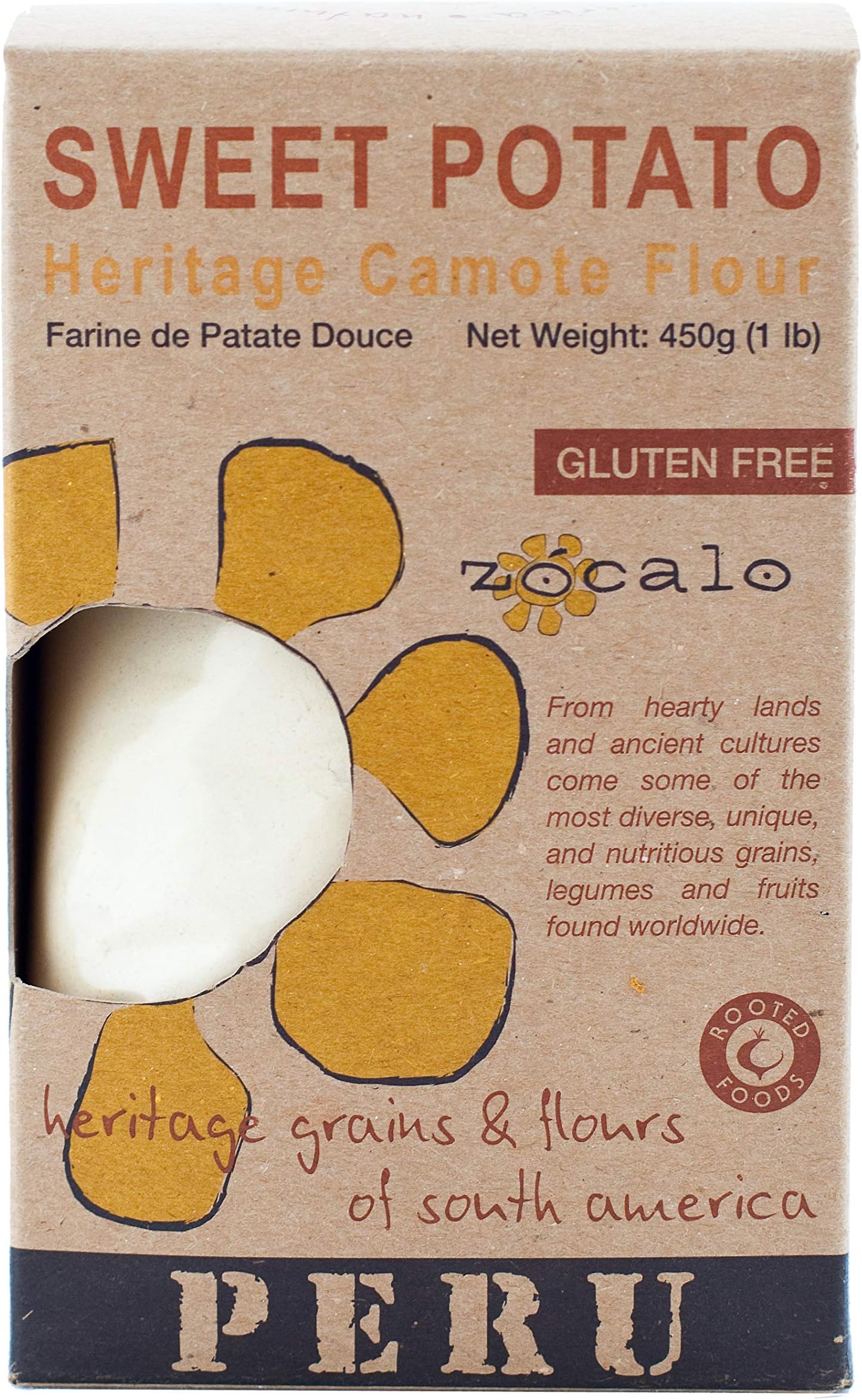 Zocalo Sweet Potato Flour, 16 oz (8 Pack)