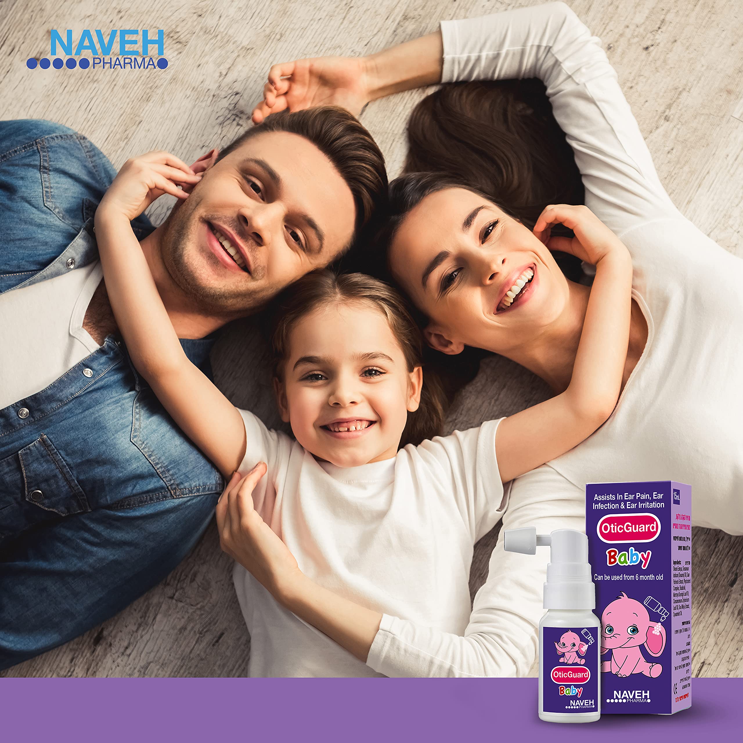 NAVEH PHARMA Otic Guard Natural HerbalOil Blend Spray for Ear