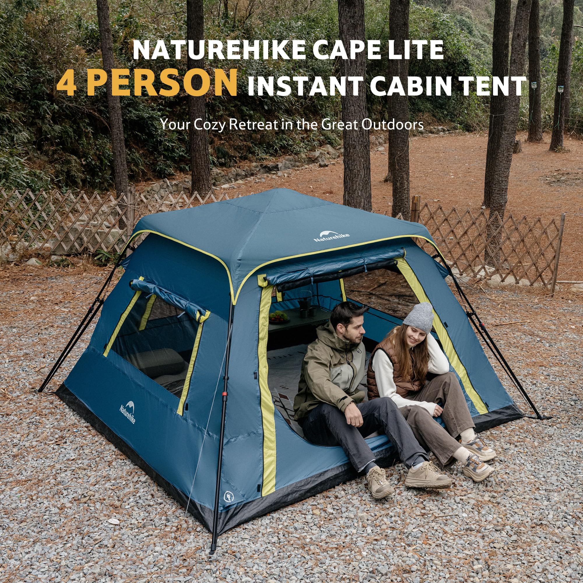 Naturehike Cape-Lite - Tienda de campaña tipo túnel impermeable para 4-6 personas, con PU3000 mm, para camping, viajes en coche y actividades al aire libre