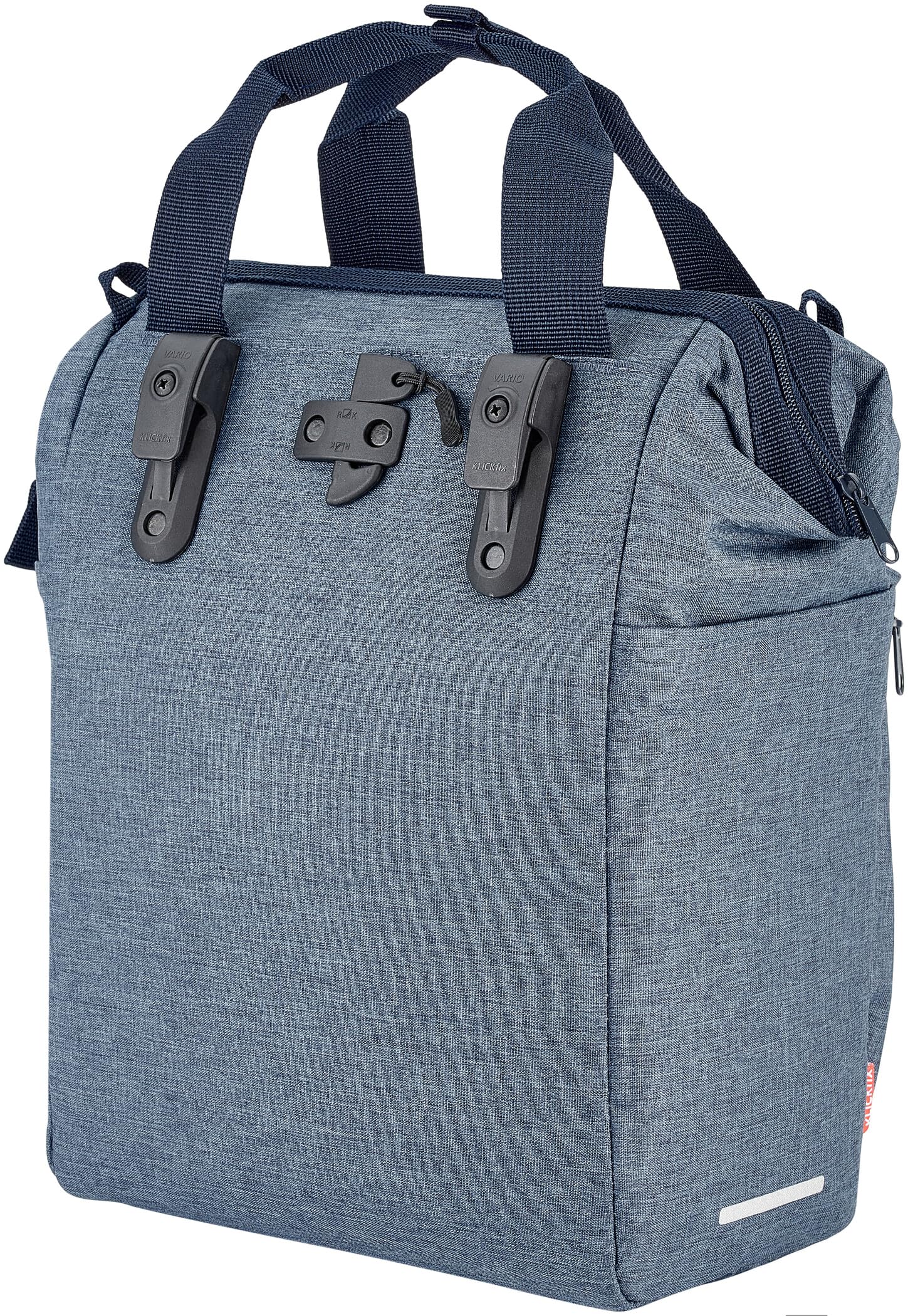 KlickFix Asista Teile fürs Rad Unisex – Erwachsene KLICKfix Roomy GT Gepäckträgertasche, Blau, 25x40x17cm