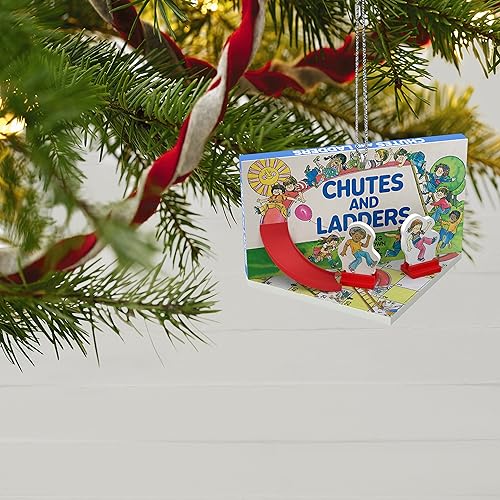 Miniatura 6 de Hallmark Adorno navideño de recuerdo 2018 con fecha de año, toboganes y escaleras de noche de juego familiar