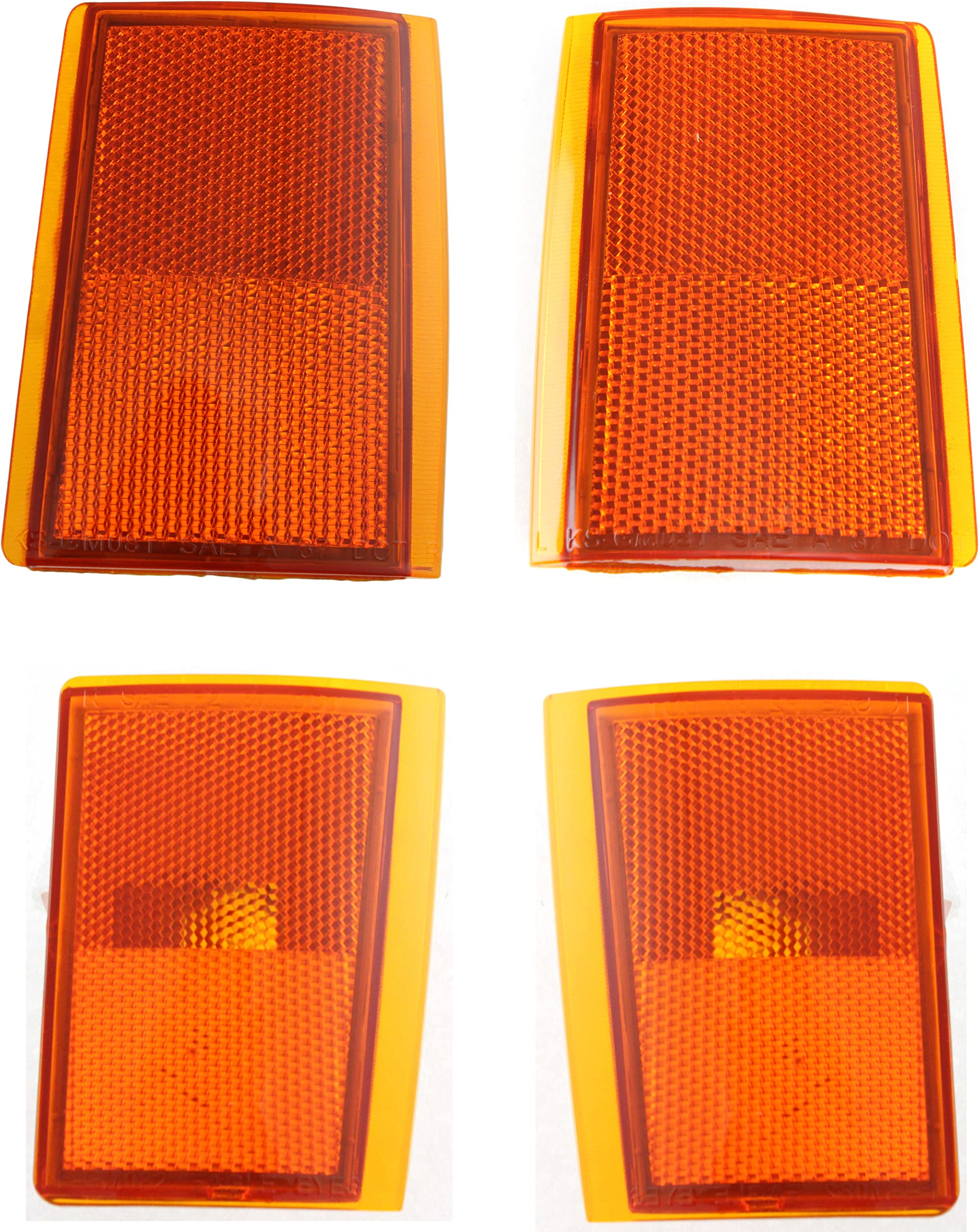 Evan Fischer Reflector Compatible with 1988-1993 Chevrolet C1500, Fits 1992-1993 Chevrolet Blazer, Fits 1988-1993 Chevrolet K1500 Kit For Models With Dual Sealed Beam Composite Headlight 2-Piece Upper