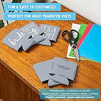 Vista 3 de Fundas para enfriadores de latas de cerveza en blanco (paquete de 30) Fundas suaves y aisladas para latas de cerveza - Compatibles con HTV, fundas