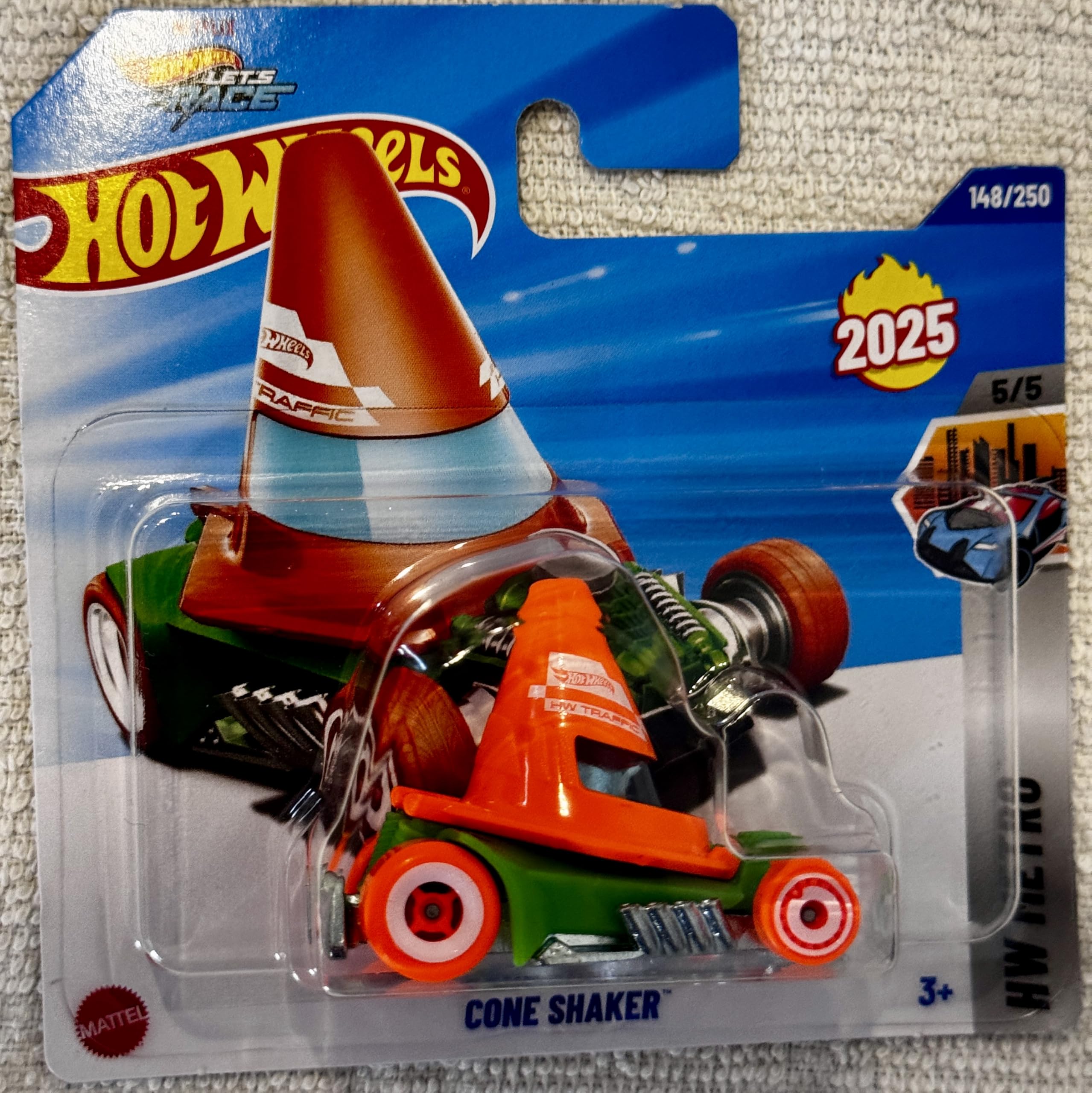 Hot Wheels Cone Shaker, HW Metro 5/5 [Green/Orange] 148/250