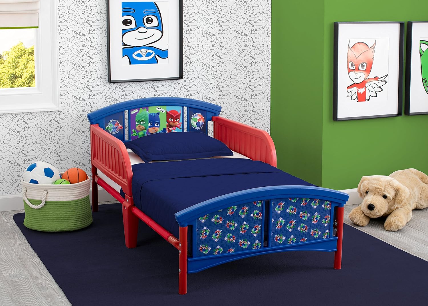 Delta Children Plastic Toddler Bed, PJ Masks