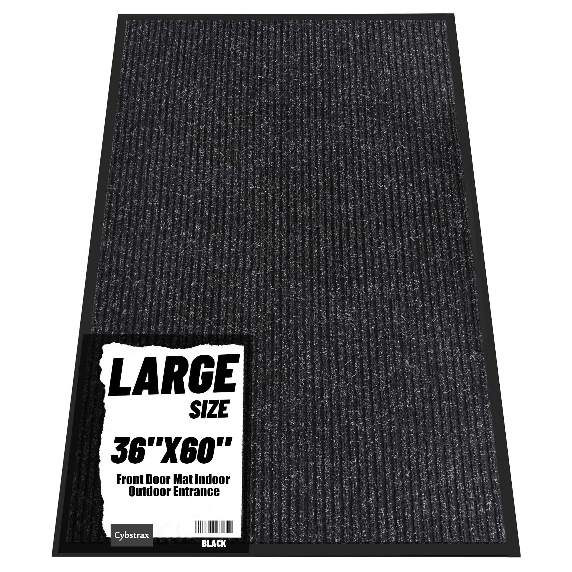 Front Door Mat Indoor Outdoor Entrance 36 x 60 All-Season Heavy Duty Waterproof Doormat Non-Slip Absorbent Entryway Mat