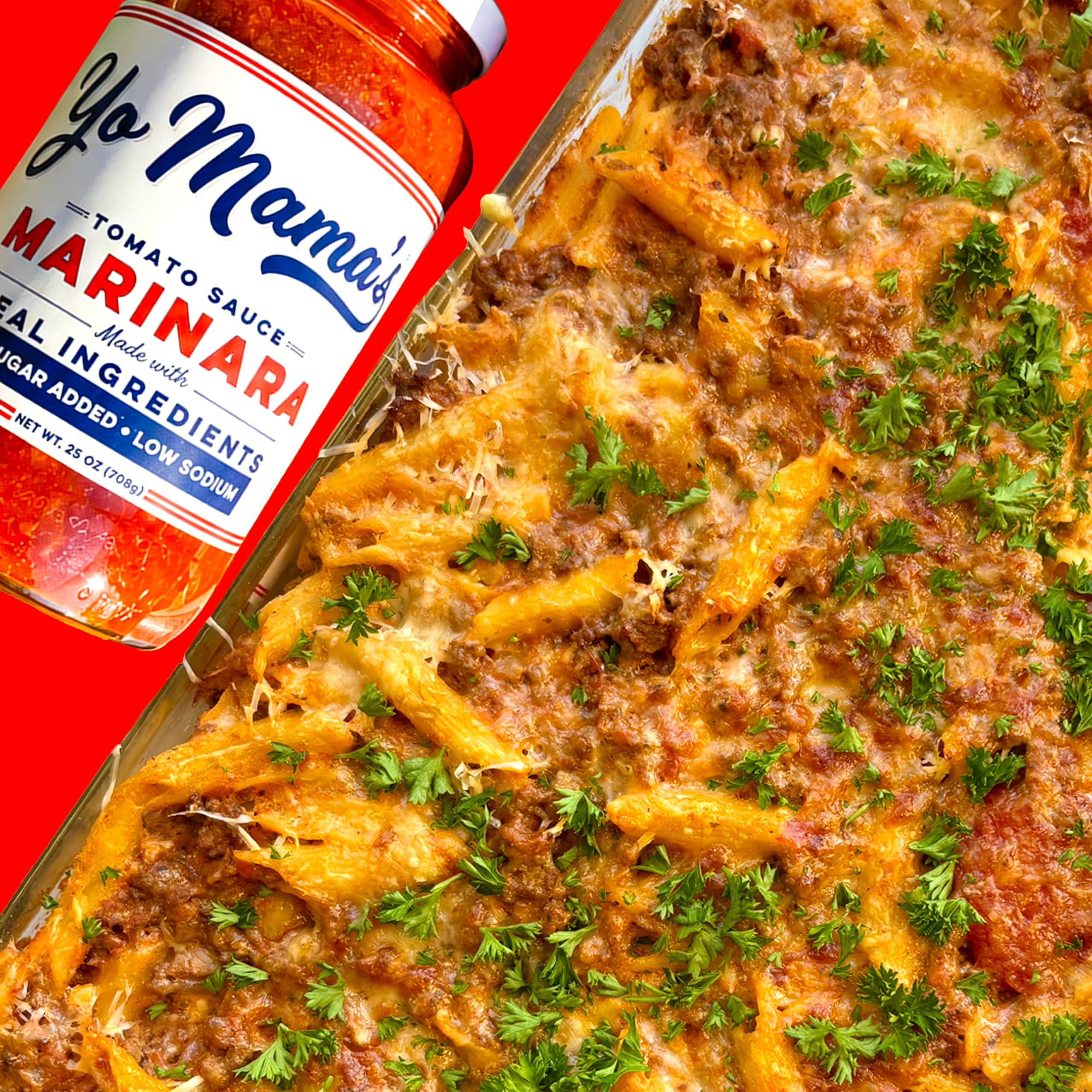 Yo Mama's Foods Keto Marinara Pasta and Pizza Sauce - Pack of (2