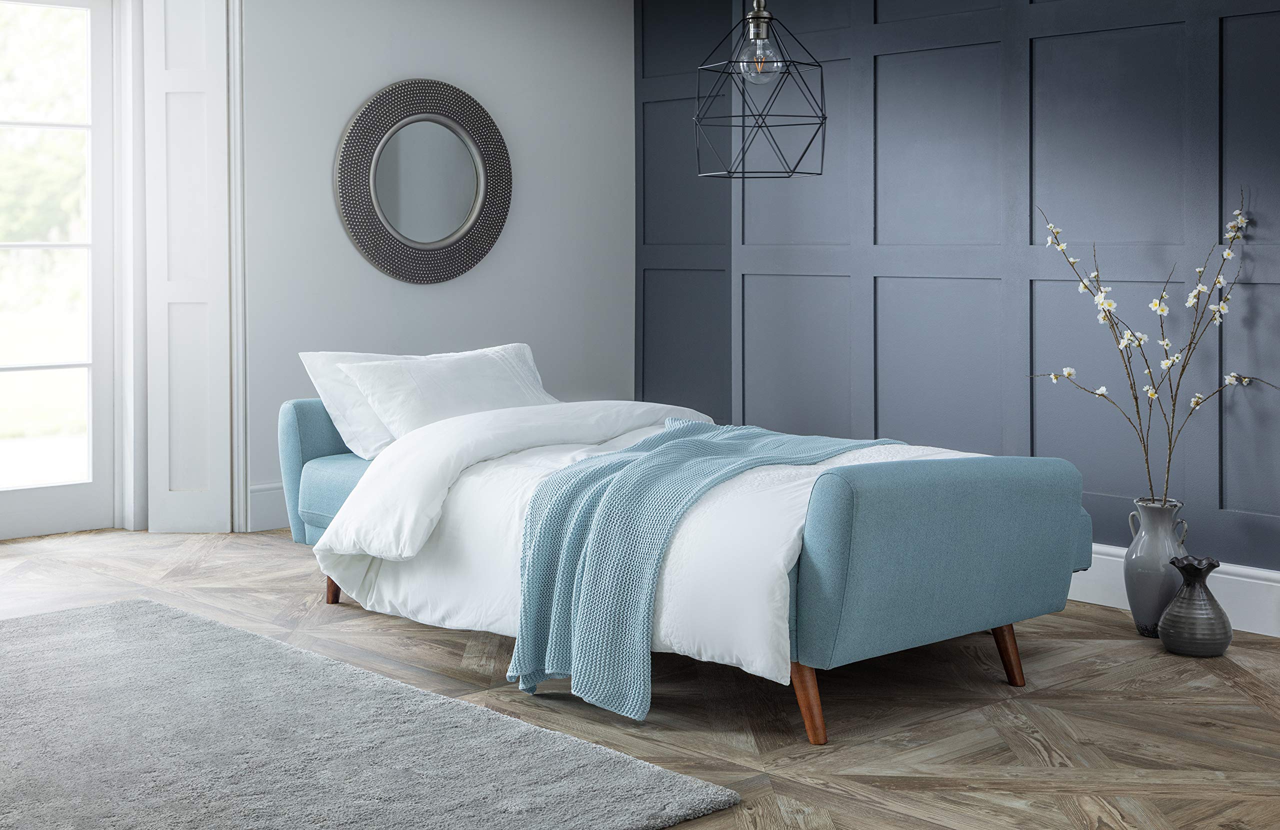 Julian Bowen Monza Schlafsofa aus Stoff, Blau