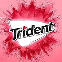 Vista 99 de 12 paquetes de 14 unidades cada uno; es decir, en total son 168 unidades de goma de mascar Trident Minty Sweet Twist sin azúcar sabor menta dulce.