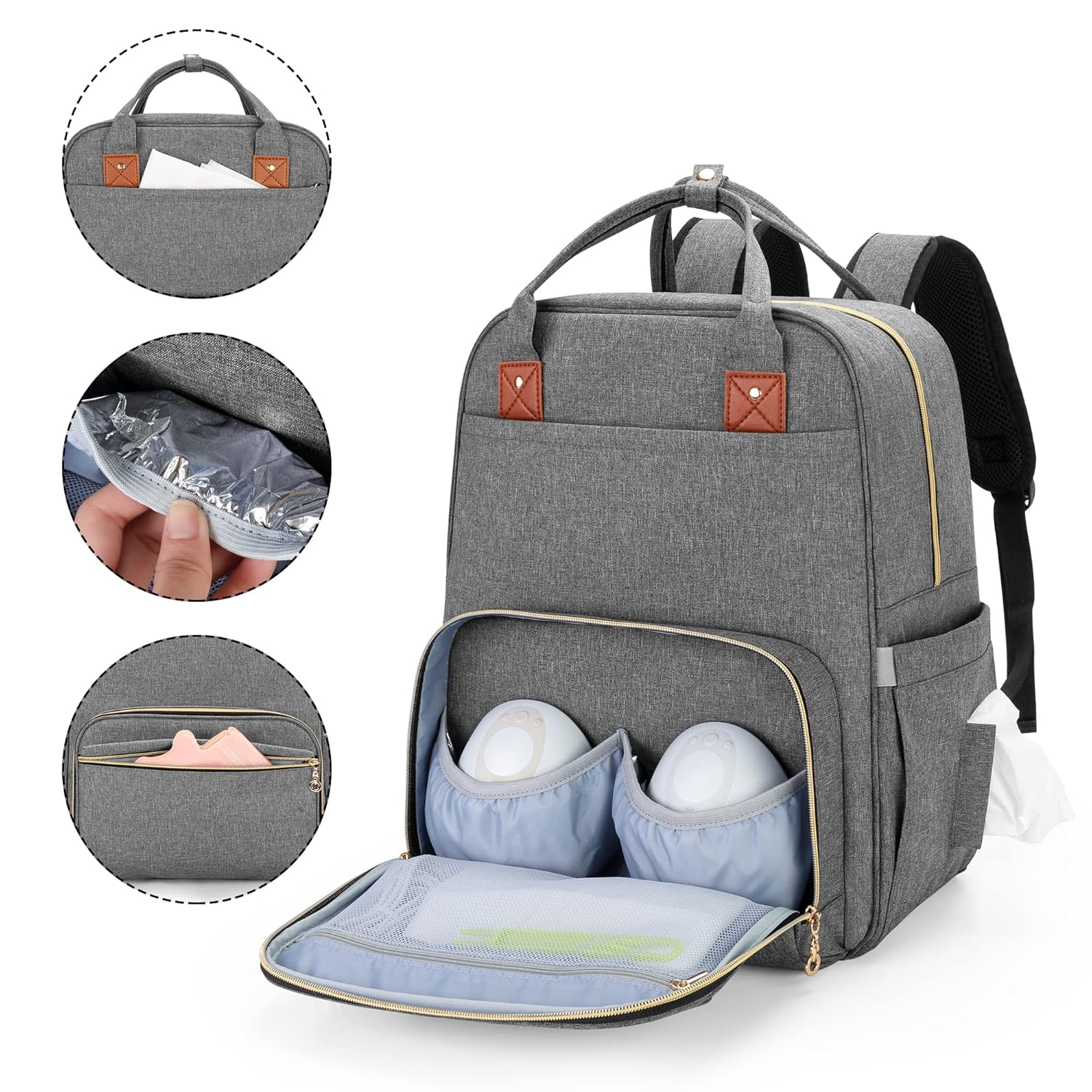 Breast Milk Storage Bag Wearable Breast Pump Bag With Cooler