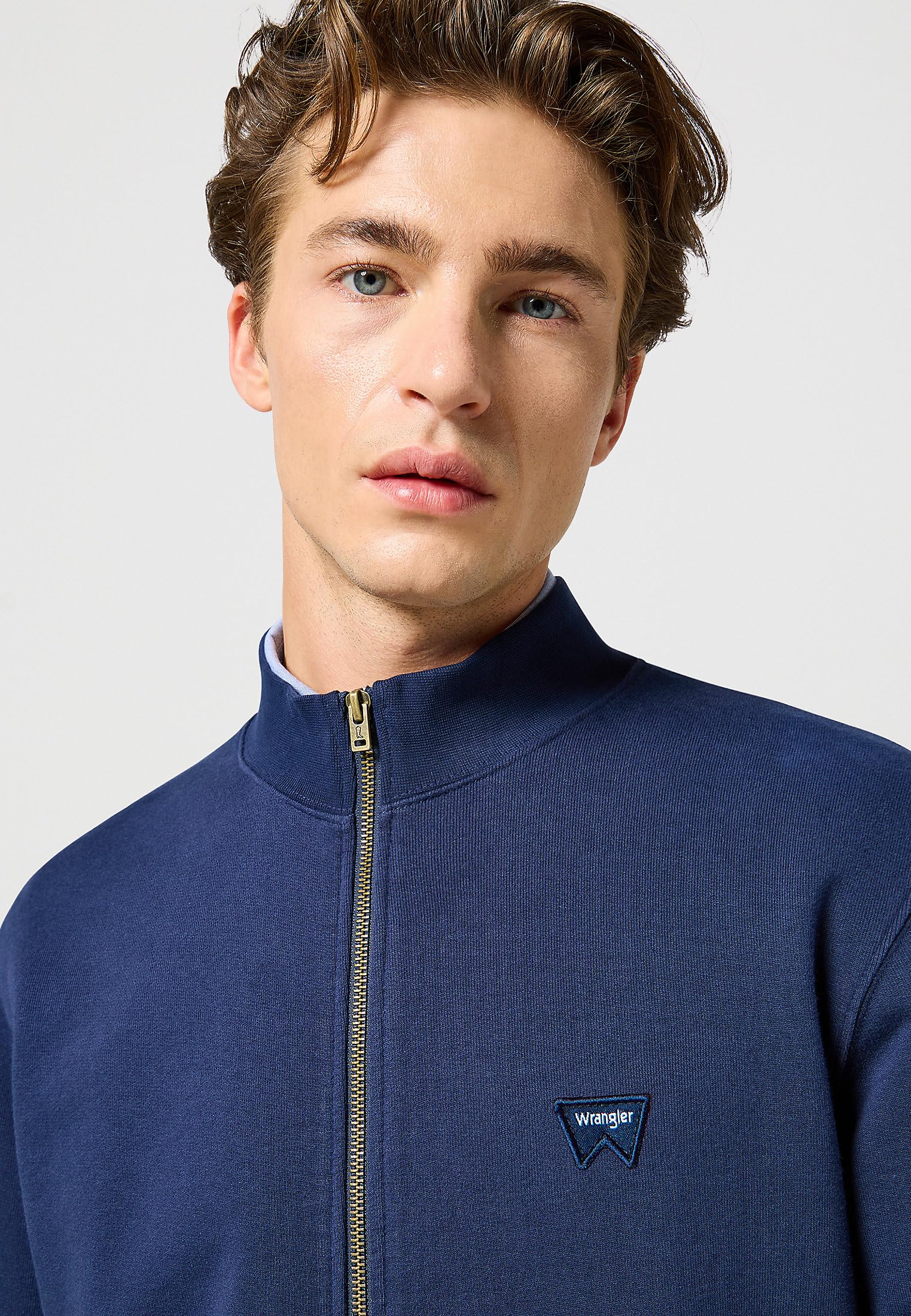 Wrangler Zip sul Collo A Imbuto Maglia di Tuta Uomo