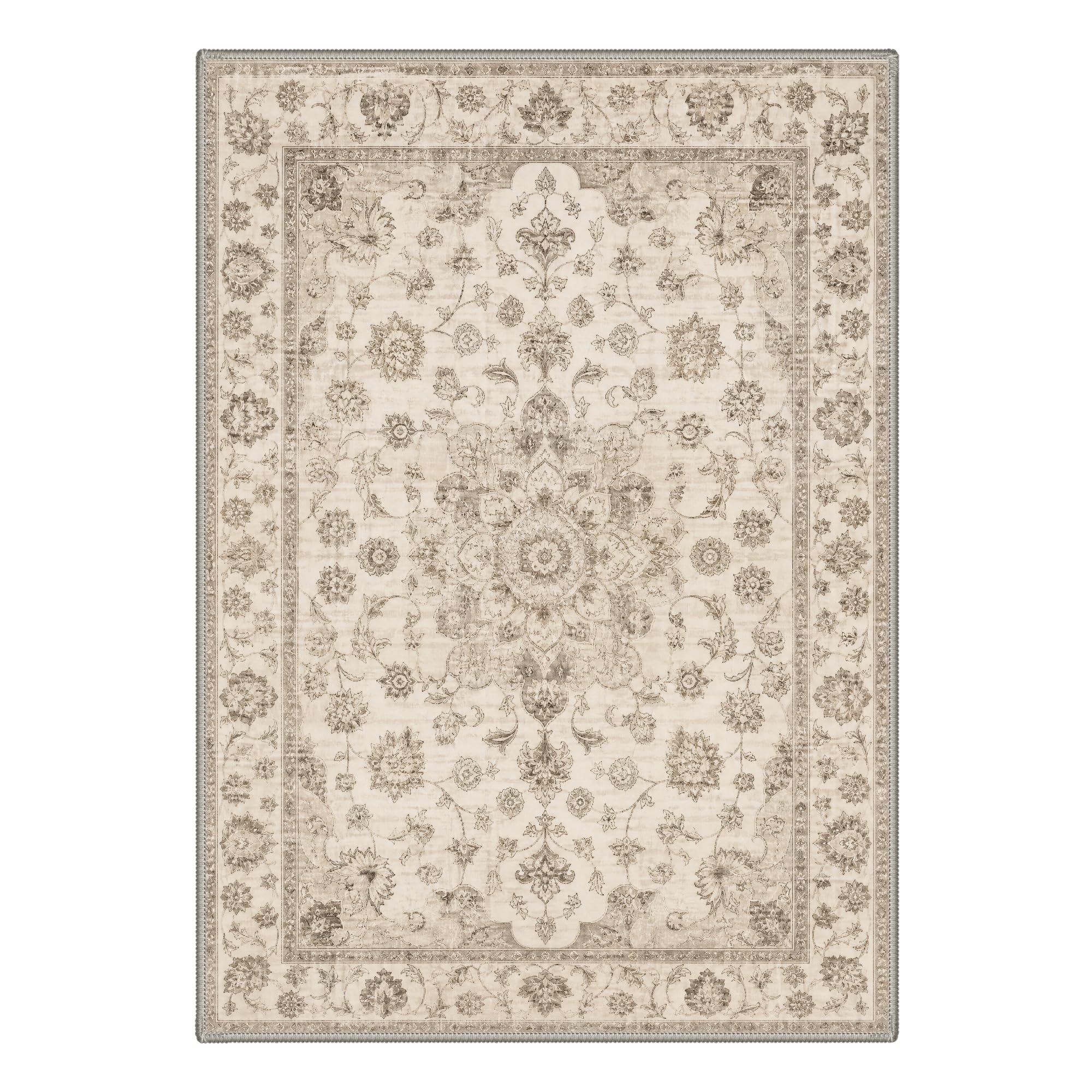 GENIMO Waschbarer Teppich Vintage Persisch Quarz-Echo 120x170cm Kueche