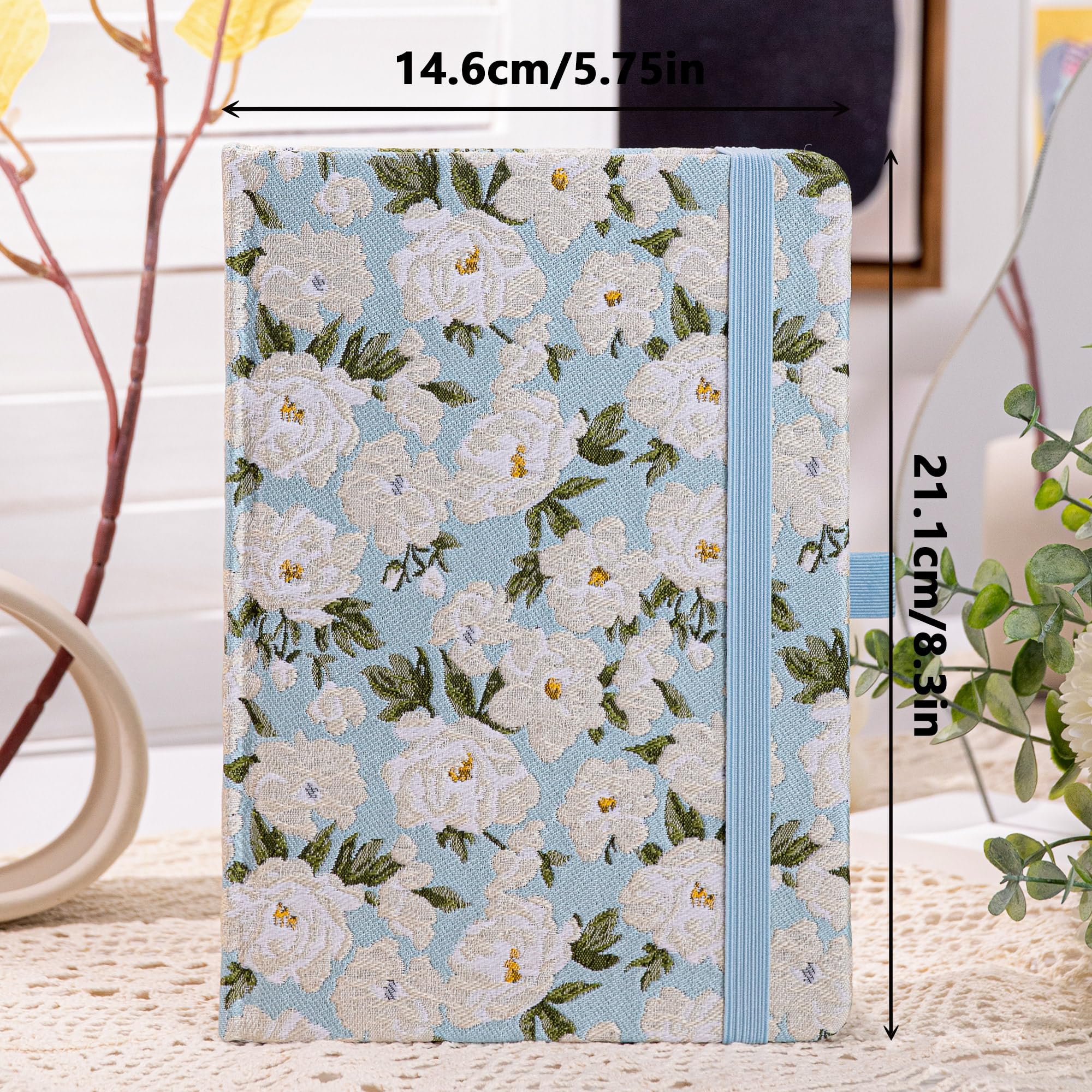 TIEFOSSI Lined Journals for Writing Aesthetic Floral Notebook College Ruled Notebook A5 Hardcover Notebooks for Women & Girls - Image 2