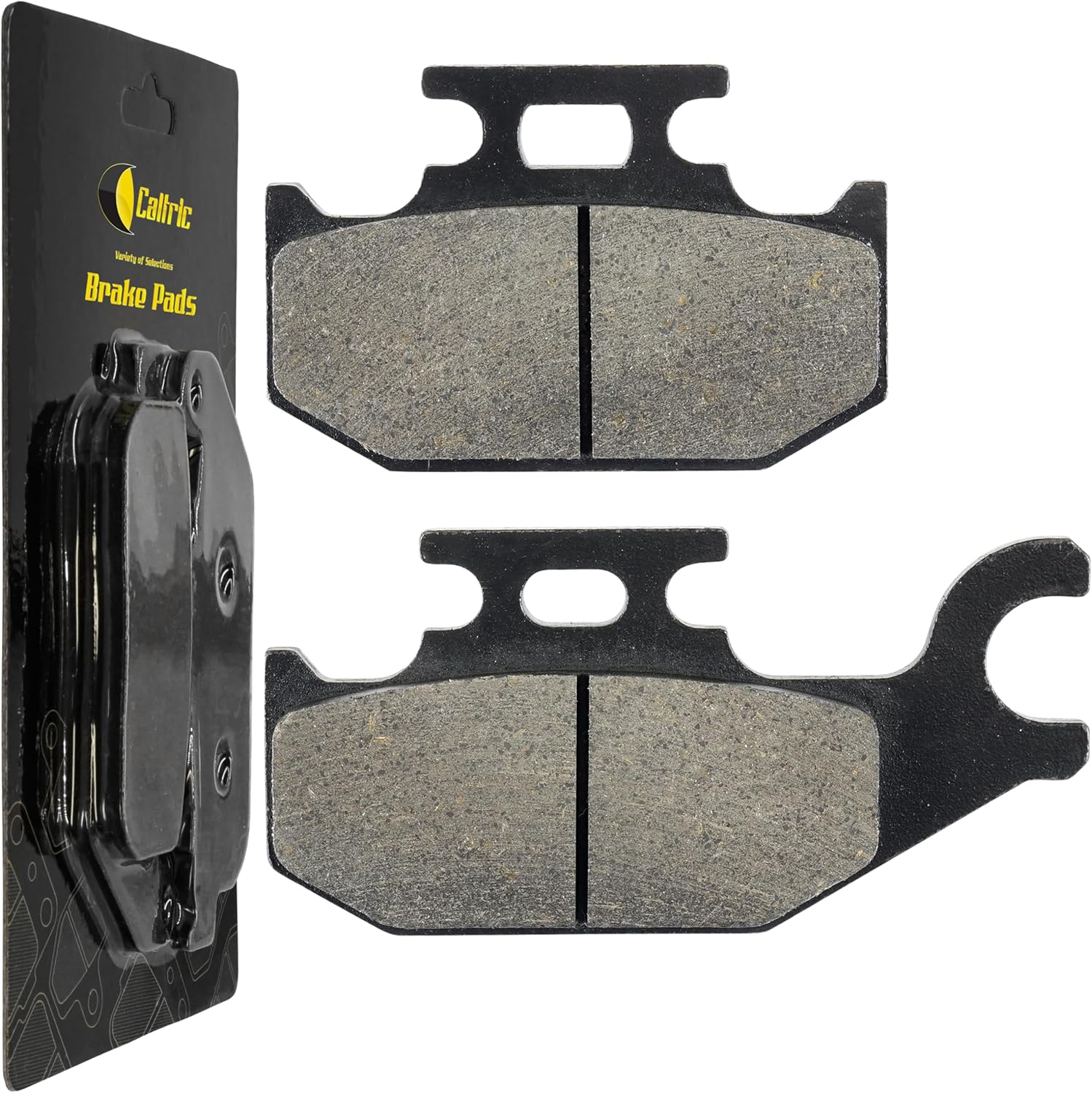 Caltric Brake Pads Compatible with Yamaha Grizzly 450 Yfm450 2007-2008 Rear Brakes
