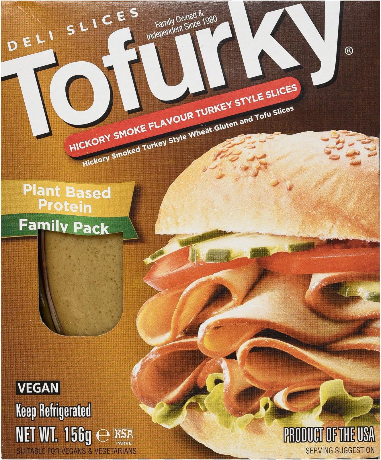 Tofurky Hickory Smoke Flavour Turkey Style Slices, 156g
