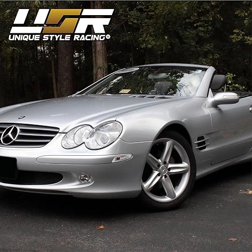 Miniatura 9 de USR DEPO 03-06 R230 SL Class AMG - Juego de luces laterales transparentes para parachoques (izquierda + derecha) compatible con Mercedes Benz R230